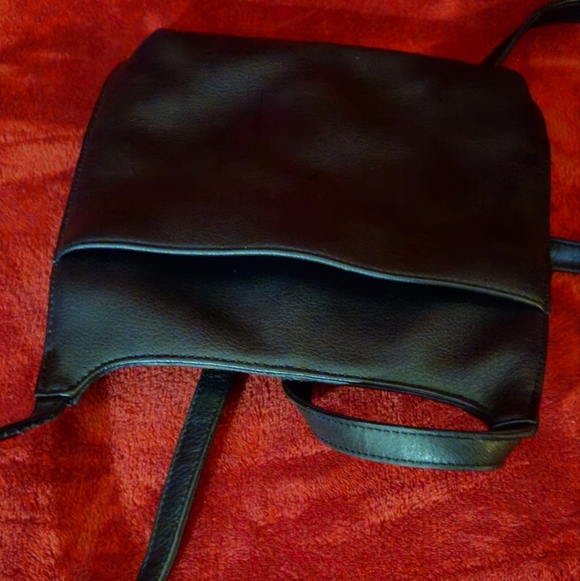 Fossil Vintage Black Leather & Multi-Textured Crossbody Bag - Picture 9 of 9